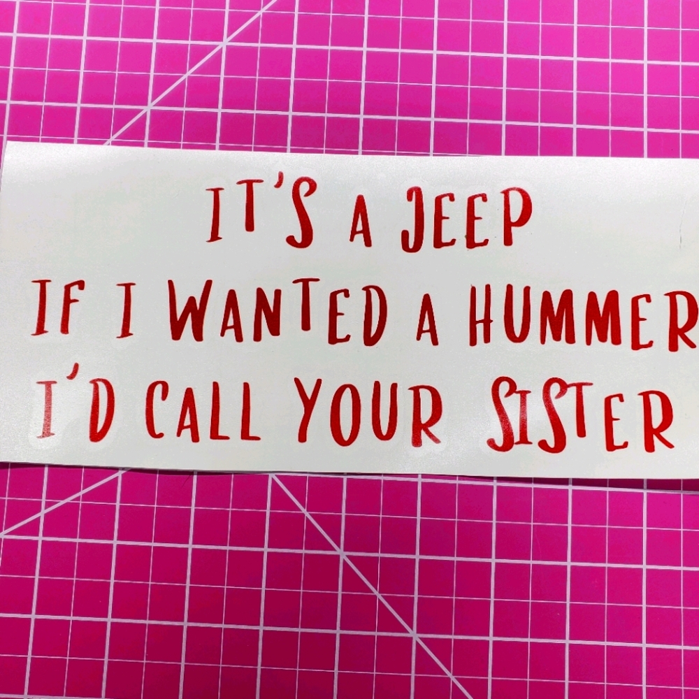 Funny Jeep Decal